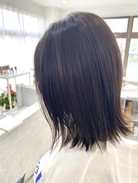 ヘアーズチーク(hair.s chic) 外ハネボブ×極細ハイライト