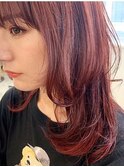ケアカラーでダメージレスピンク♪