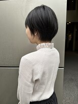 グランドライン(GRAND LINE)&nbsp;GRANDLINE 千崎聖太　暗髪バランスショート　アッシュブラック