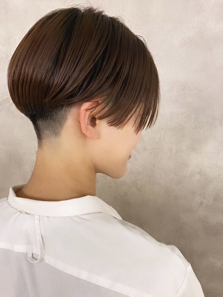 大人可愛い丸みショート/刈り上げショート/ジェンダレスショート