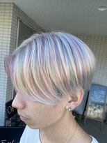 エンリー(ENlee)&nbsp;メンズ×ホワイトカラー×ピンク