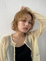 ヘアーアンドファッションシオミエイチ (hair＆fashion shiomi H) ハイトーンボブ