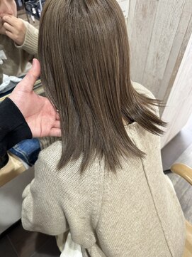 スカイ(SKY) オリーブすぎないベージュ/福井美容室/福井髪質改善カラー