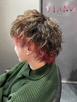 ヴィアンジュ(viange)&nbsp;#インナーカラー#メンズパーマ#波巻きパーマ