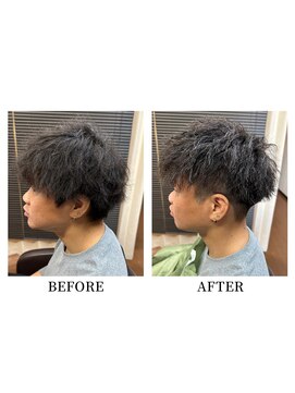 ヘアーメイク クーラ 行橋店(Hair make CURA) 10代20代韓流☆ツイストパーマショートマッシュアッシュブラウン