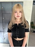 ロングウルフ ウルフレイヤー 顔周りカット 20代30代 山中