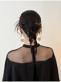 韓国カチモリヘアツインポニーアレンジ