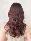 ピンクヘアーくすみベージュオリーブカラー小顔_ba495071