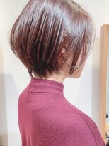 Say.ショートボブブルーカラー地毛風ストレートミニボブ表参道