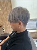 メンズマッシュ・ホワイトシルバー・グレージュ