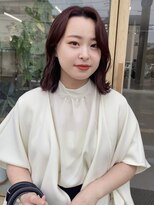 ミリ 奈良店(mm)&nbsp;レッド/ブリーチなし/近鉄奈良/奈良/髪質改善/ボブ/顔周り/暖色