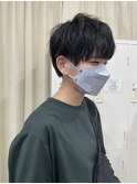 刈り上げショート ハンサムマッシュ アッシュカラー 奈良 王寺