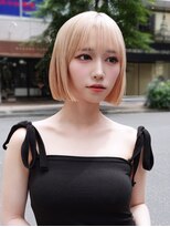 アルバム 銀座(ALBUM GINZA)&nbsp;色で魅せるハイトーンボブ_F0900