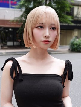 アルバム 銀座(ALBUM GINZA) 色で魅せるハイトーンボブ_F0900