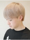 ハイトーン×マッシュ！【ホワイトミルクティーベージュ】