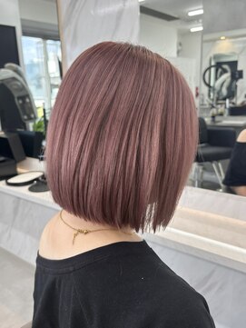 ラピス 新宿(Lapis) 【Lapis新宿】くすみピンク×ボブ
