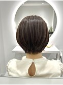 ショートボブ×アッシュブラウン