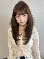 ボタン ハカタ(VOTAN hakata) 【前田七音】レイヤーカット/オリーブベージュ/赤み消しカラー