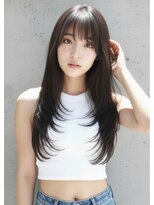 ヘアサロンエムフィス 池袋東口(HAIR SALON M Fe's)&nbsp;20代30代×小顔×レイヤーカット/髪質改善ミルクティーベージュ