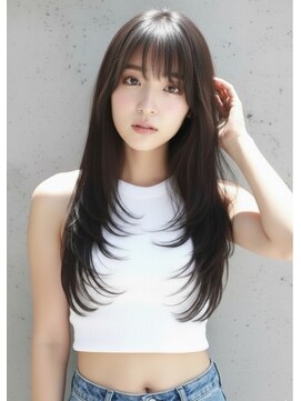ヘアサロンエムフィス 池袋東口(HAIR SALON M Fe's) 20代30代×小顔×レイヤーカット/髪質改善ミルクティーベージュ