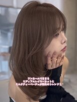 アイシー 表参道(ICY)&nbsp;ミディアムレイヤー/ミルクティーヘーゼルオリーブベージュ