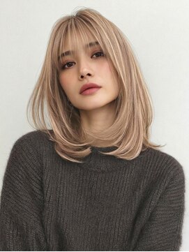 ＡｃｃｅｓｓＭｏｏｎ 米沢本店 イメチェン/ピンクベージュ/アンブレラカラー/前髪/水戸