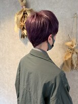 パーミル ヘア クマモト(permille ‰ hair Kumamoto)&nbsp;パープル×メンズショート