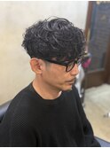 ダウンバングパーマ