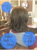 切りっぱなしボブ　×　アッシュグレージュ　【GREE津田沼吉野】