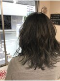 ダークグレージュ!グラデーションカラー