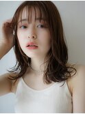 人気No1＊シースルーバング×ミディアム顔まわりレイヤー