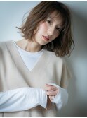 アンニュイ抜け感くびれヘア外ハネ小顔ボブw越谷20代30代40代