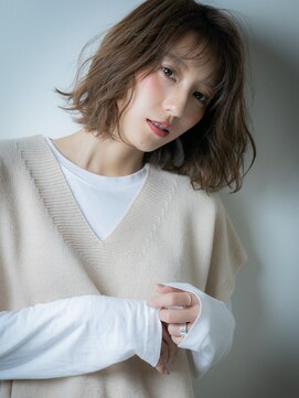 モッズヘア 越谷(mod's hair) アンニュイ抜け感くびれヘア外ハネ小顔ボブw越谷20代30代40代