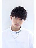 MEN'S HAIRマッシュパーマのアッシュブラック