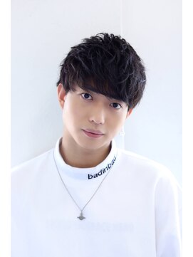 ソイクフ 高田馬場店(SOY-KUFU) MEN'S HAIRマッシュパーマのアッシュブラック