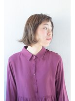 大人可愛い20代30代40代小顔ワンサイドショートボブ丸み前下がり