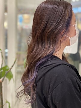 ヘアーズ 住吉店(HAIRZ) 《HAIRZ》大岩真弓☆秋色パープル(^^)