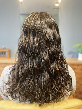 美容室ブラッシュアップ 白髪ぼかしハイライト