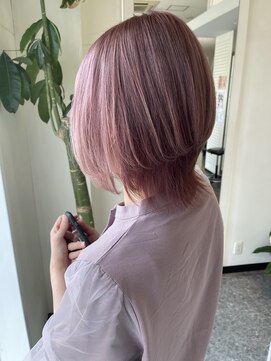 美容室 サワコ 国府店(SAWAKO) ホワイトピンク×ウルフレイヤー