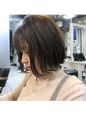 ［新宿］前下がりショートボブ/ベージュ系