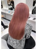 ハイトーンでも艶がある☆透けるような色気pink