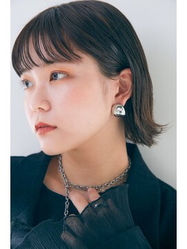 クロード モネ 吉祥寺店(Claude MONET) ”新垣”外はねボブ、アンニュイな顔周り、大人可愛いボブ