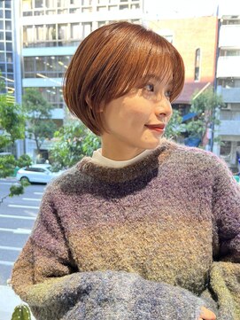 ワン バイ ジエクト(One by The Ect) 大阪大人可愛い20代30代40代前下がりショートボブ丸みショート◎