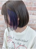 紫担おすすめ!ボブとインナーカラー