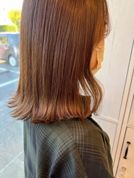 ルプラ チッタ(le-pla Citta) 外ハネボブ/オレンジブラウン