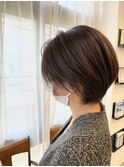 斜めバング/グレージュカラー/デザインカラー/吉祥寺