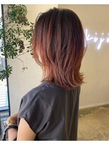 キジ(kiji)&nbsp;【kiji】大人ウルフ×レイヤー×ボルドーカラー＃久屋＃丸の内