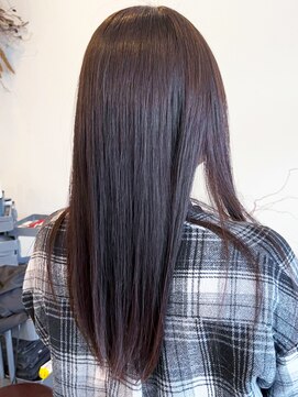 レポヘアー(Repos hair) 20代30代40代髪質改善カラーショコラアッシュ艶感ストレート