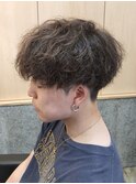 刈り上げショートマッシュツイストスパイラルパーマ