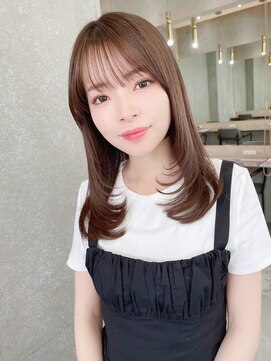 ロンド リリー 銀座(Lond Lily) 髪質改善ロング/レイヤーカット/韓国/グレージュ/前髪[銀座]